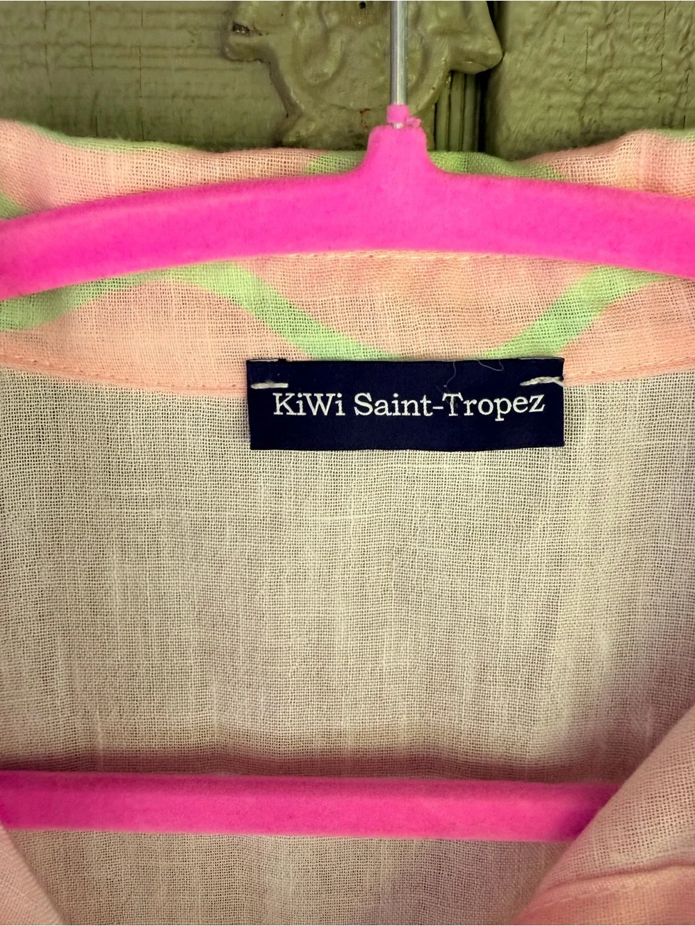 KiWi Saint-Tropez Linen Shirt Shorts Matching Resort Set M